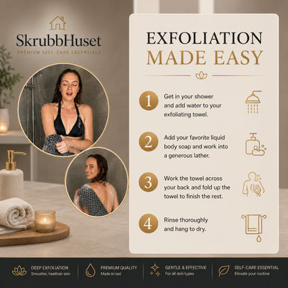 Exfoliating Antibacterial Scrub Towel